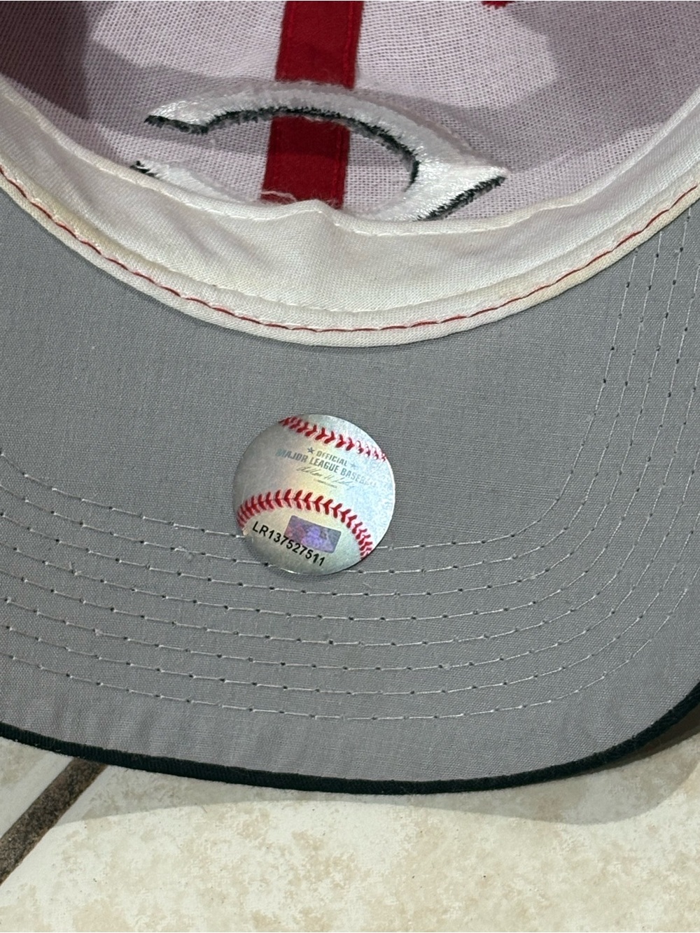 Vintage 90’s OC Sports Cincinnati Reds MLB Baseball Strapback Hat OSFA EUC - Picture 7 of 8